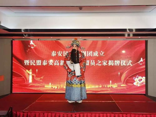 泰安民盟戏剧团成立暨民盟泰安高新区支部 盟员之家 揭牌仪式